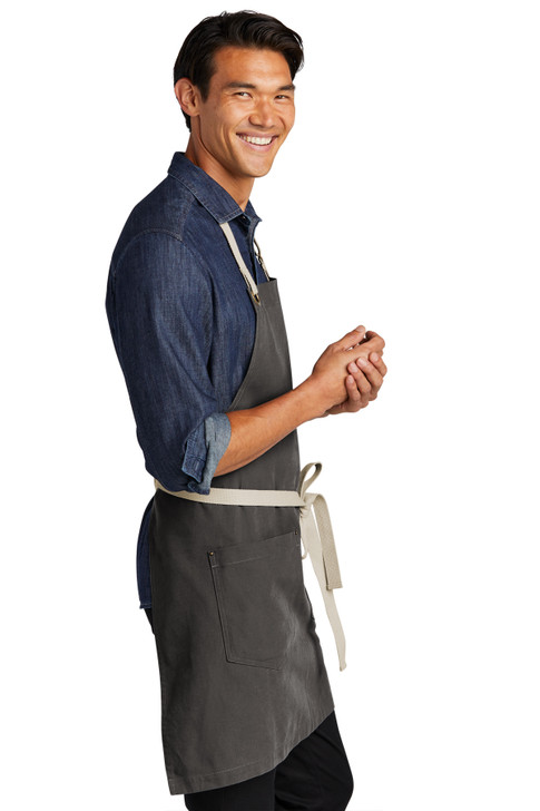 LBB Port Authority® Canvas Full-Length Two-Pocket Apron (OSFA)
