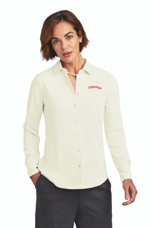 OS Brooks Brothers® Women’s Full-Button Satin Blouse