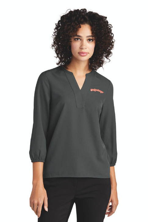 OS Mercer+Mettle® Women's Stretch Crepe 3/4-Sleeve Blouse