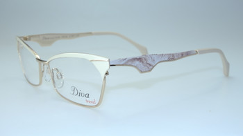 Diva eyeglass frame made in Italy model 8129 color C.957