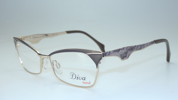 Diva eyeglass frame made in Italy model 8129 color C.958