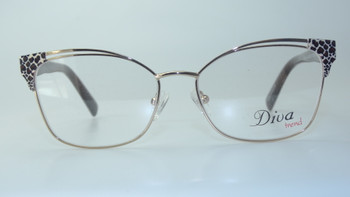 Diva eyeglass frame made in Italy model 8138 color C.316