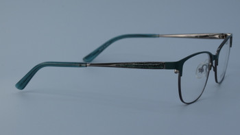 HELIUM EYEGLASS FRAME MODEL 4451 Color AQUA/GUN