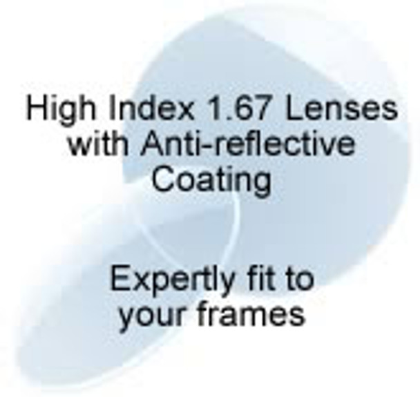 Single Vision Hi-index 1.67 LENSES WITH ANTI-REFLECTIVE COATING