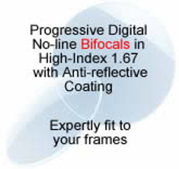 Progressive Digital varilux transition lens in trivex with A/R Coating
