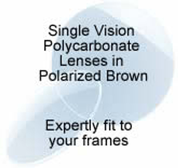 Single Vision polycarbonate lenses in polarized brown ...