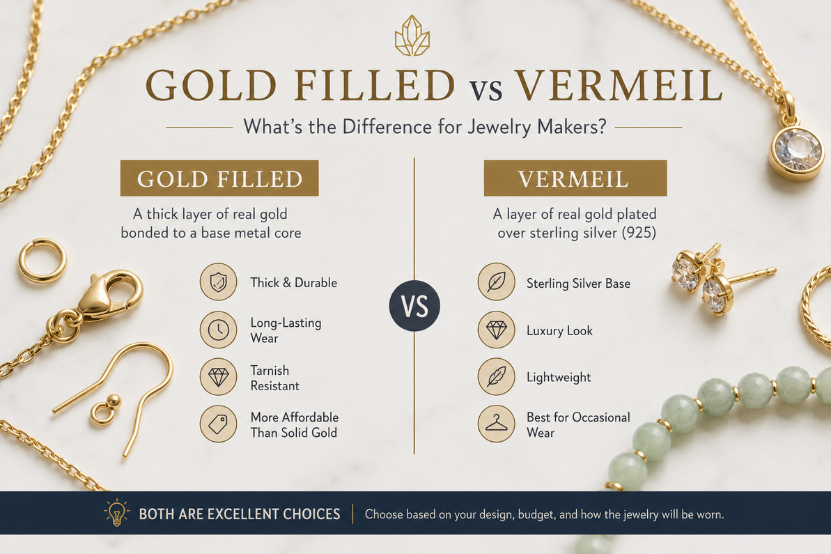 Gold Filled vs Vermeil: What’s the Difference for Jewelry Makers?