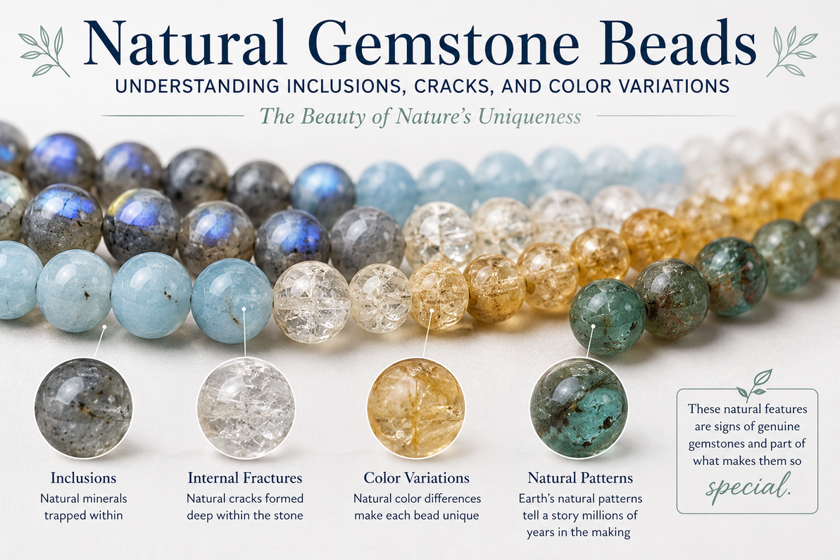 Natural Gemstone Beads: Understanding Inclusions, Cracks, and Color Variations