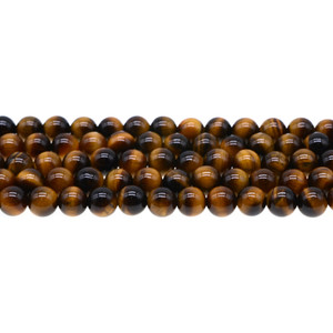 Tiger Eye Round 8mm - Loose Beads