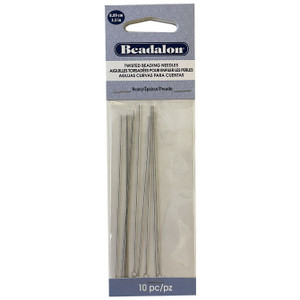 Twisted Beading Needles, Asian, Heavy, .019 in (.49 mm), 10 pc