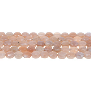 Multi-Color Moonstone AA Coin Puff Faceted Diamond Cut 8mm x 8mm x 5mm - Loose Beads