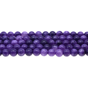 Multi-Colored Purple Jade Round 8mm - Loose Beads
