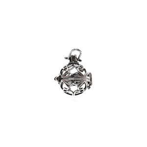 Heart Clover Aromatherapy Locket 15mm x 24mm - Antique Silver Color (2/Pack)