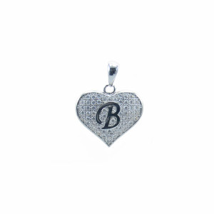 Sterling Silver Heart B (Micro Setting)