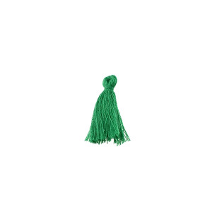 Mini Tassel Cotton 1" - Emerald (Pack of 40)
