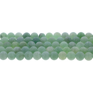 Aventurine Round Frosted 8mm - Loose Beads