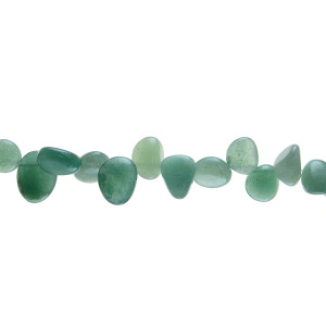 Aventurine Tumble Side Drilled 12mm x 9mm x 4mm - Loose Beads