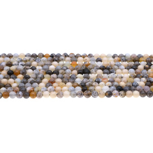 Black Moss Opal Round 4mm - Loose Beads