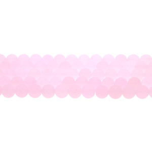 Light Pink Jade Round Frosted 8mm - Loose Beads