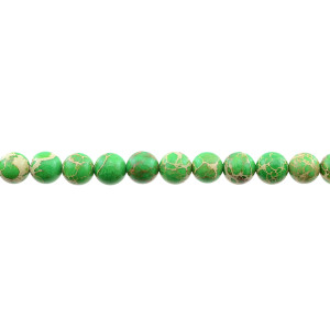 Green Emperor Stone Jasper Round 8mm - Loose Beads
