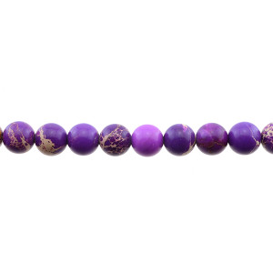 Purple Emperor Stone Jasper Round 10mm - Loose Beads