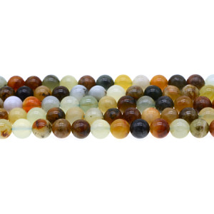Fire New Jade Serpentine Round 8mm - Loose Beads