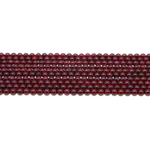 Garnet Round 4mm - Loose Beads