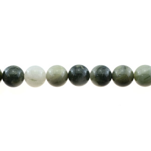 Green Line Quartz Round 12mm - Loose Beads