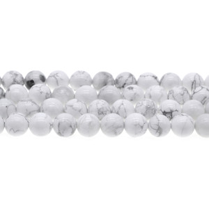 Howlite Round 10mm - Loose Beads