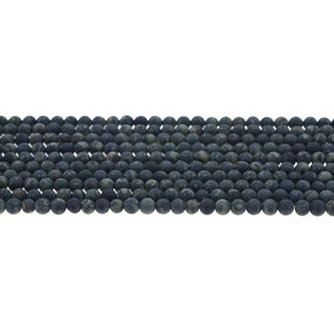 Kambaba Jasper Round Frosted 4mm - Loose Beads