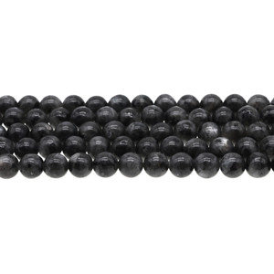 Larvikite Black Labradorite Round 8mm - Loose Beads