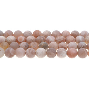 Multi-Color Moonstone Round Frosted 10mm - Loose Beads