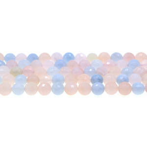 Morganite Round Faceted 8mm - Loose Beads