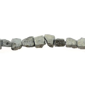 Pyrite Rough Cut 10-12mm - Loose Beads
