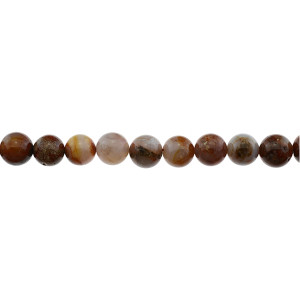 Red Blood Lace Agate Round 10mm - Loose Beads