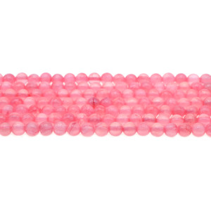 Pink Rainbow Jade Round 6mm - Loose Beads