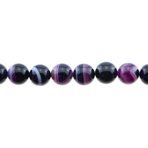 Purple Sardonyx Round 12mm - Loose Beads