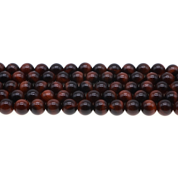 Red Tiger Eye Round 8mm - Loose Beads