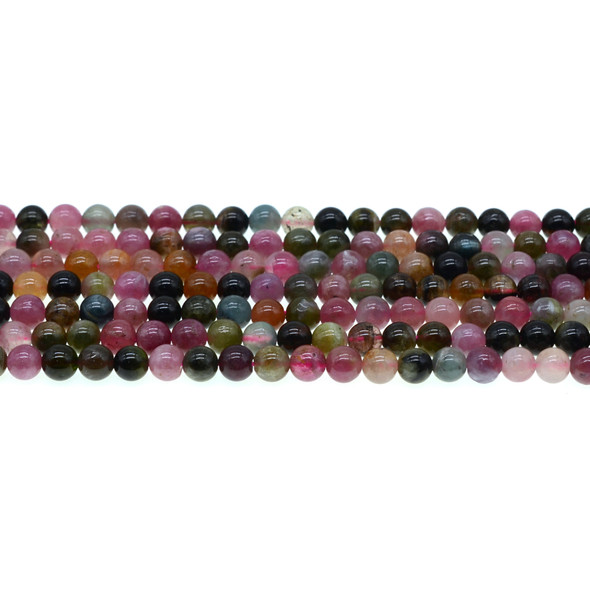 Multicolor Tourmaline Round 6mm - Loose Beads