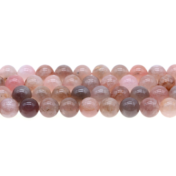 Madagascar Rose Quartz AB Round 10mm - Loose Beads