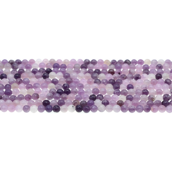 Lepidolite A Round 4mm - Loose Beads Lepidolite A Round 4mm - Loose Beads