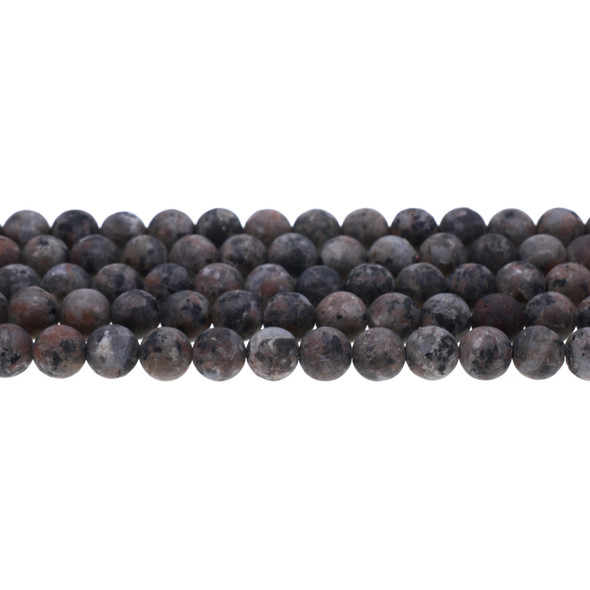 Yooperlite Round Frosted 8mm - Loose Beads