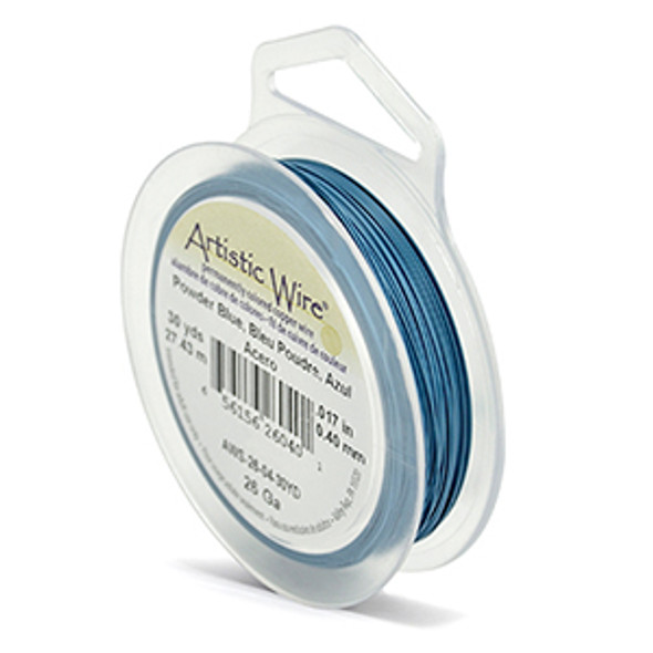 Artistic Wire, 26 Gauge (.41 mm), Powder Blue, 30 yd (27.4 m)