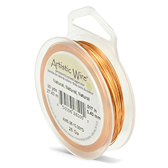 Artistic Wire, 26 Gauge (.41 mm), Natural, 30 yd (27.4 m)