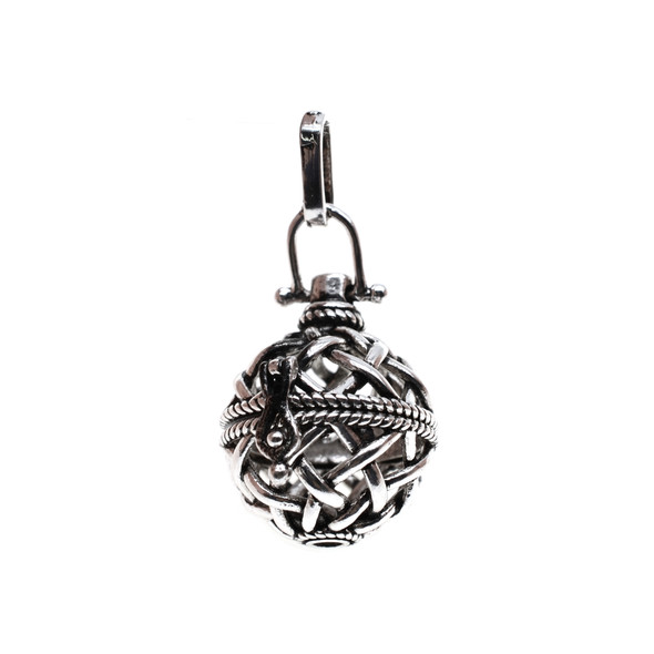 Weaved Pattern Aromatherapy Locket 21mm x 41mm - Antique Silver Color (2/Pack)