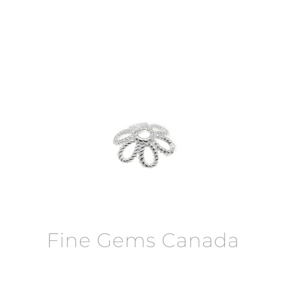 Bead Cap (7.5mm) - 20/pack - 925 Sterling Silver