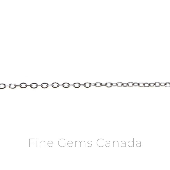 Stainless Steel - 1.25mm Flat Cable Chain - 20m