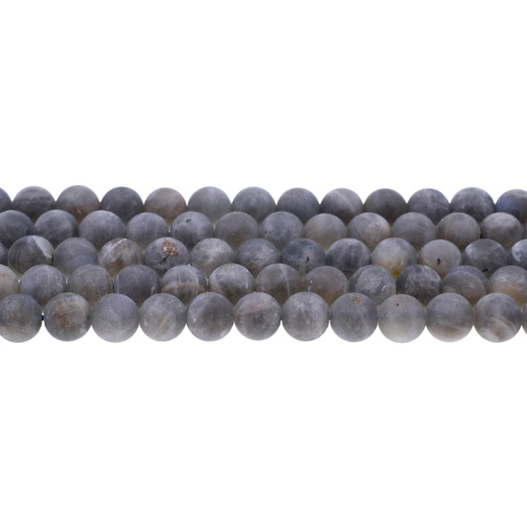 Labradorite AA Round Frosted 8mm - Loose Beads