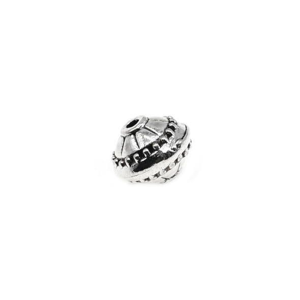 Pewter Bicone Design Bead - 9.8mm x 8.1mm (1.7mm Hole) - 20/Pack