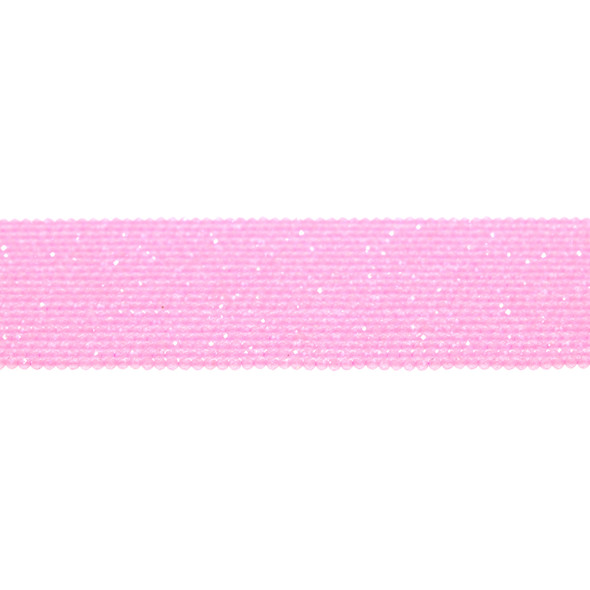 Cubic Zirconia (Light Pink) Round Faceted Diamond Cut 2mm - Loose Beads